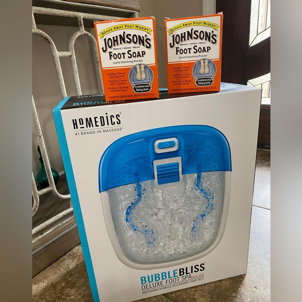 BubbleBliss with heat Footspa and footsoap powder